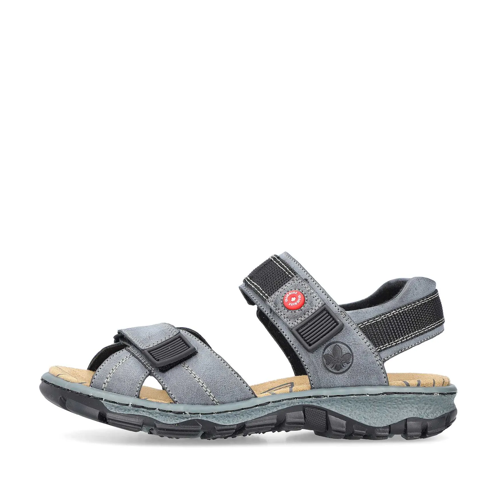 Rieker Women'S Trekking Sandals Blue Gray