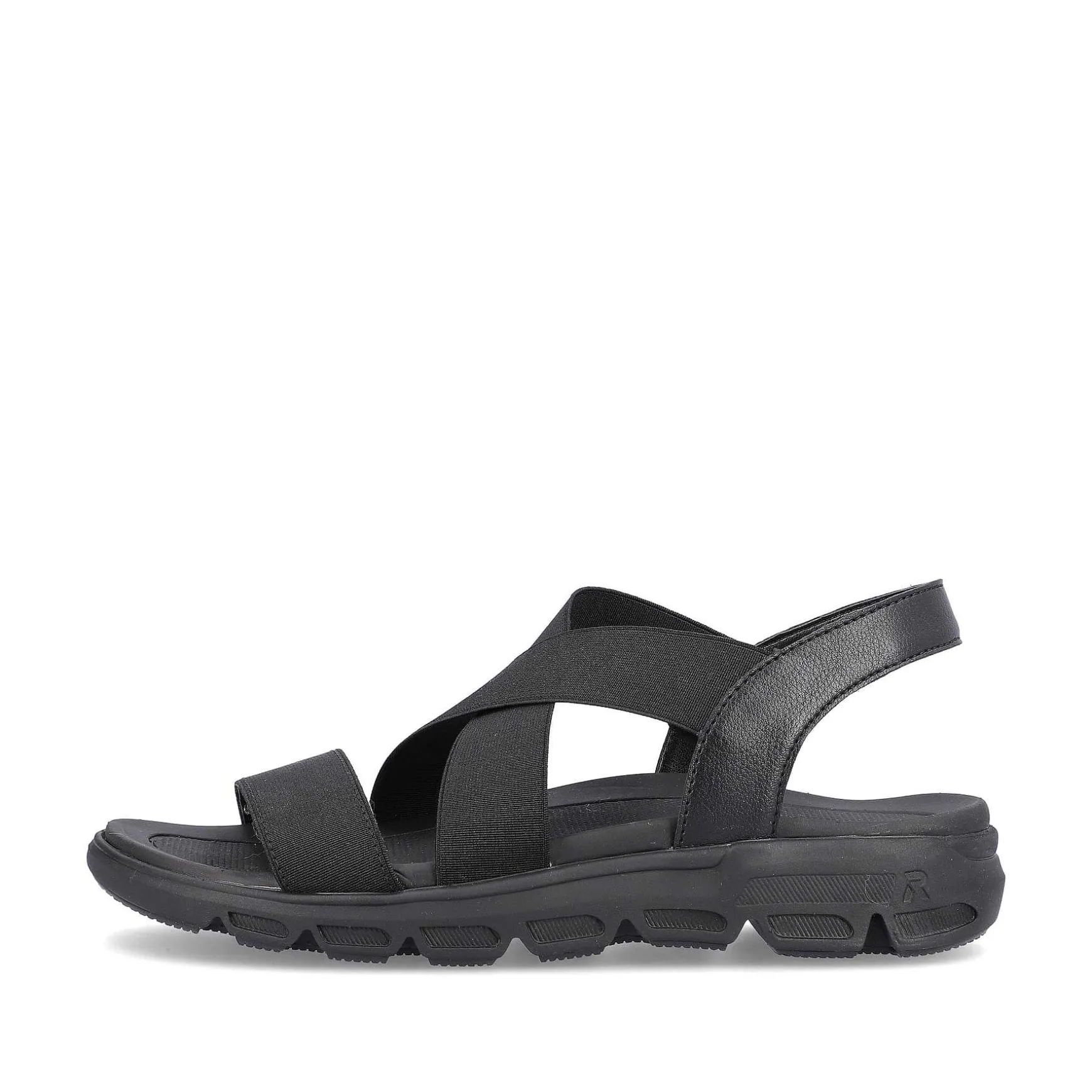 Rieker Women'S Trekking Sandals Deep Black