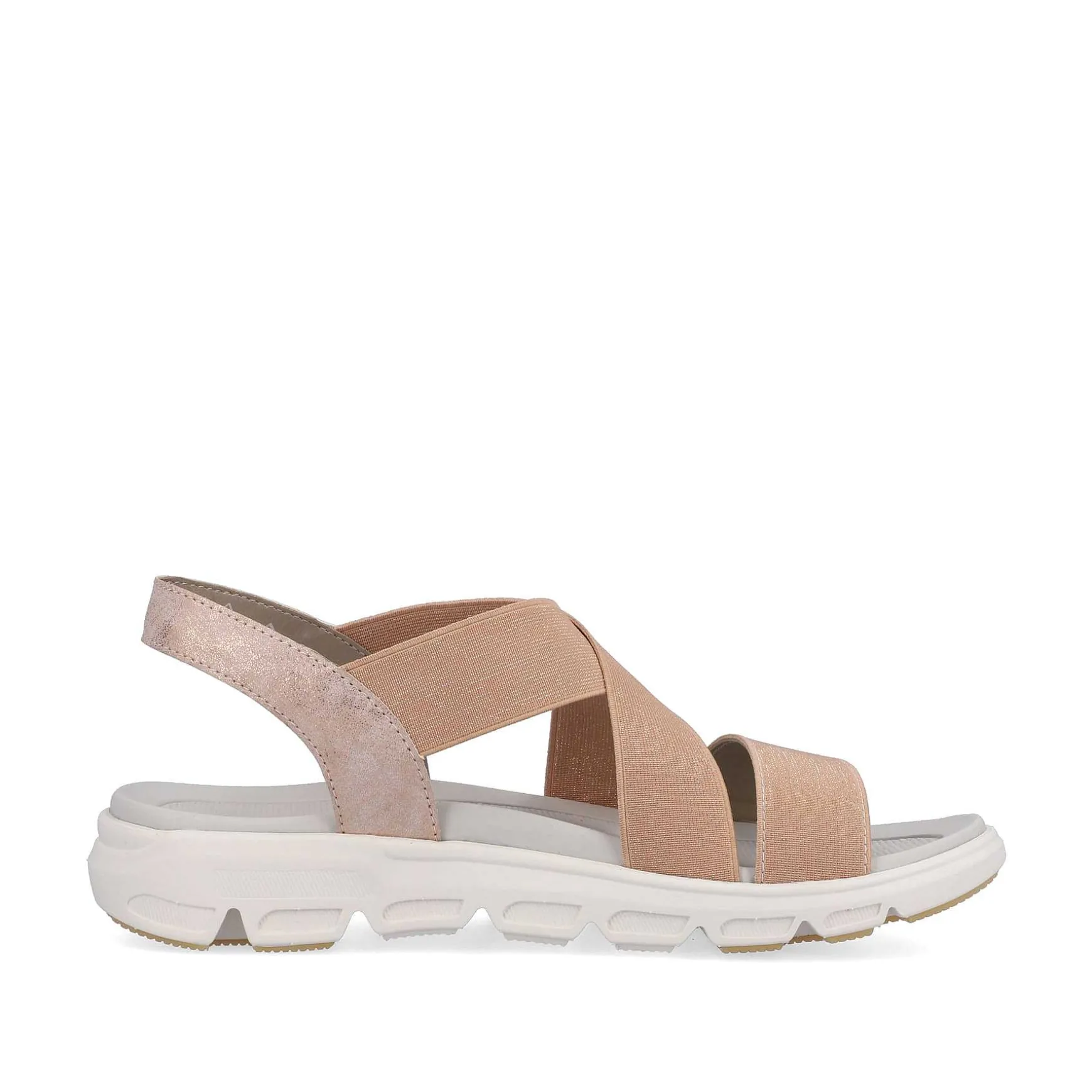 Rieker Women'S Trekking Sandals Peach