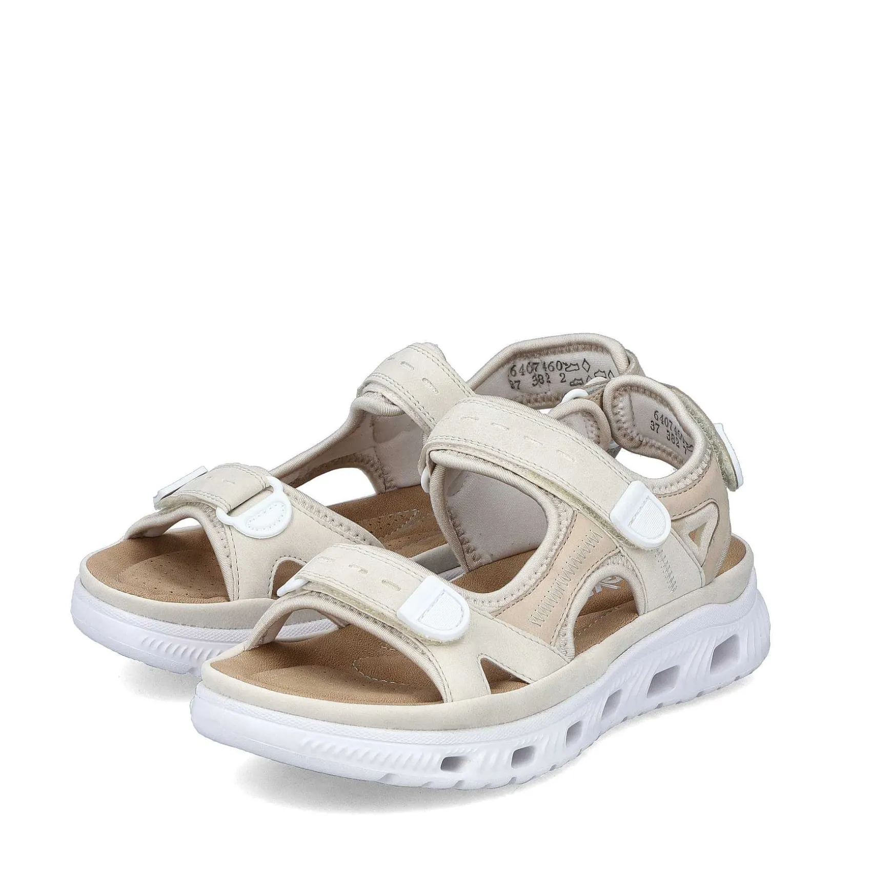 Rieker Women'S Trekking Sandals Light Beige