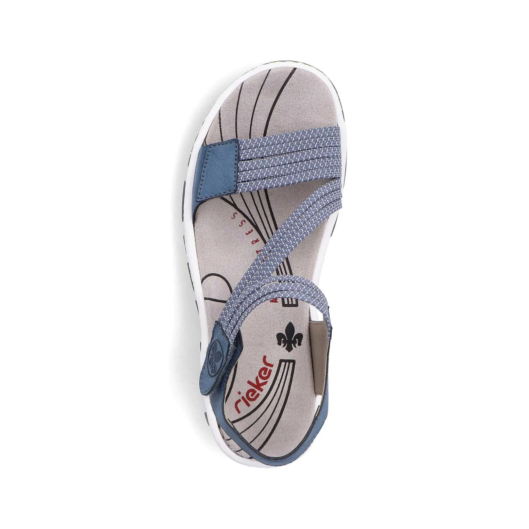 Rieker Women'S Trekking Sandals California Blue