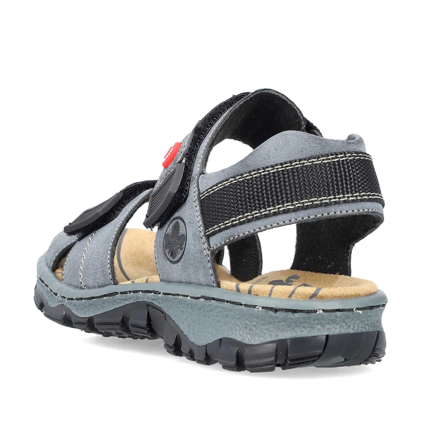 Rieker Women'S Trekking Sandals Blue Gray