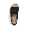 Rieker Women'S Wedge Sandals Jet Black