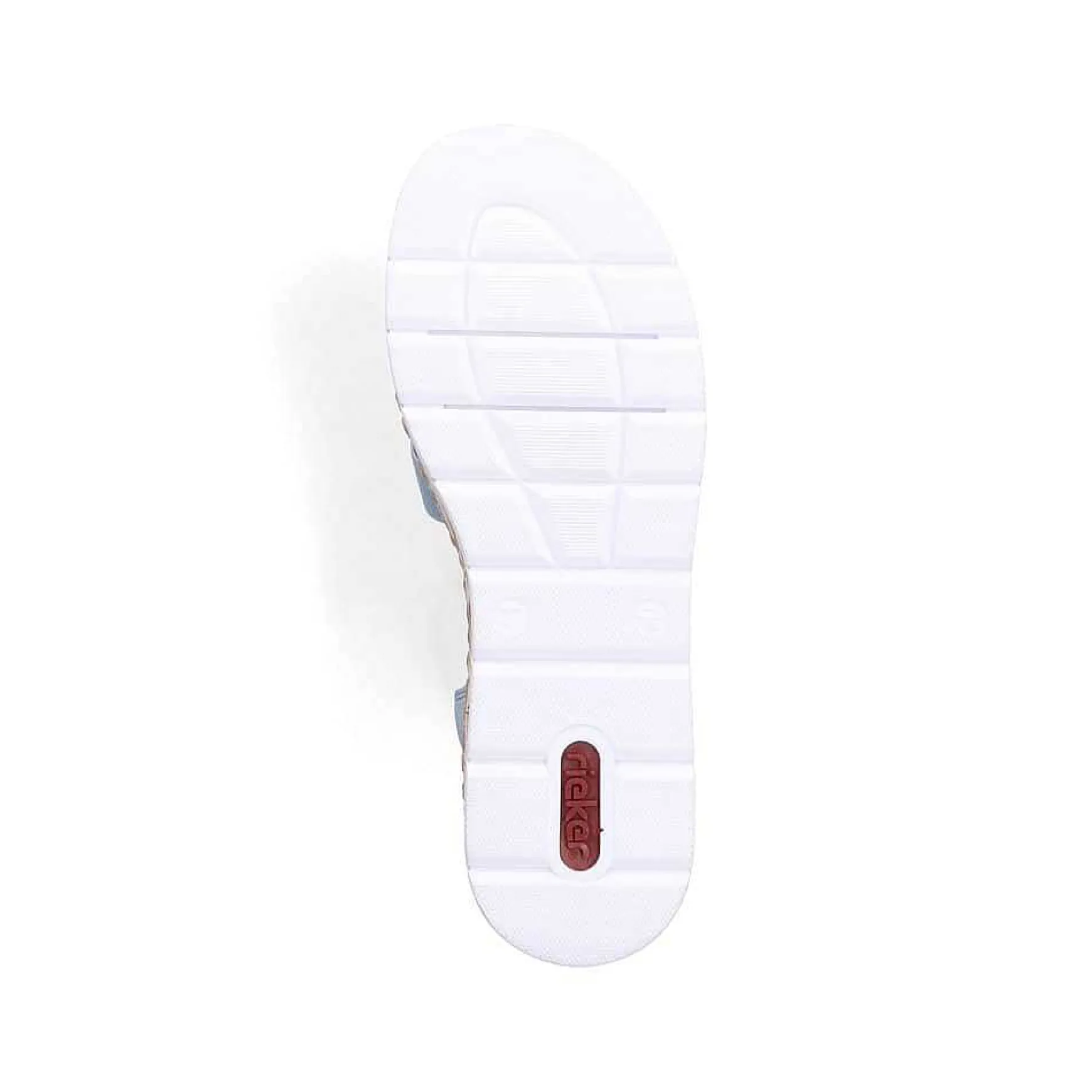 Rieker Women'S Wedge Sandals Sky Blue-Beige