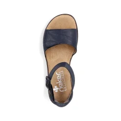 Rieker Women'S Wedge Sandals Navy Blue