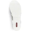 Rieker Women'S Wedge Sandals Pearl White
