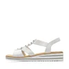 Rieker Women'S Wedge Sandals Pure White