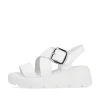 Rieker Women'S Wedge Sandals Antique White