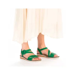 Rieker Women'S Wedge Sandals Grass Green