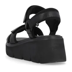 Rieker Women'S Wedge Sandals Night Black