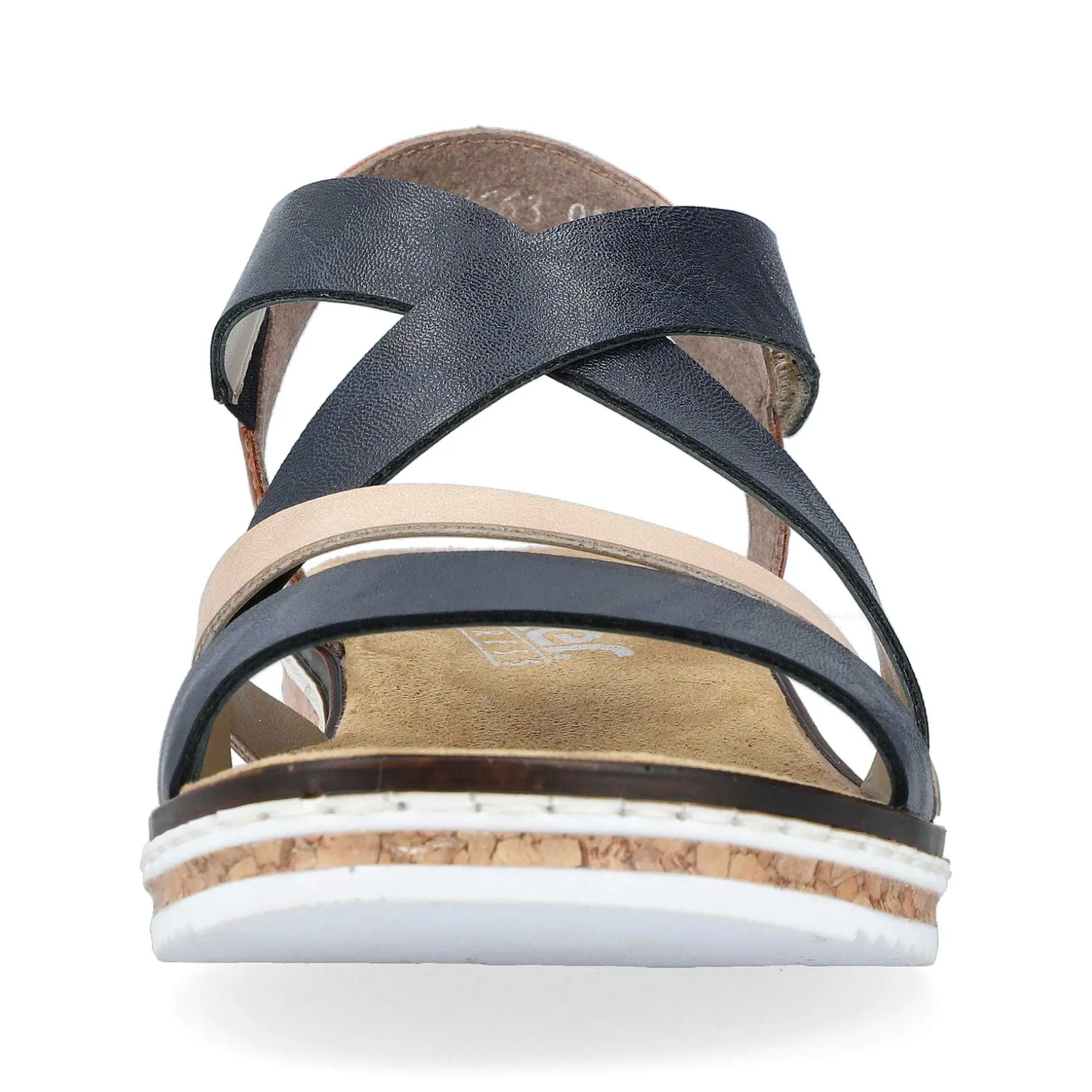 Rieker Women'S Wedge Sandals Navy Blue
