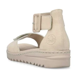 Rieker Women'S Wedge Sandals Light Beige