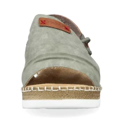 Rieker Women'S Wedge Sandals Khaki Green