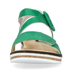 Rieker Women'S Wedge Sandals Grass Green